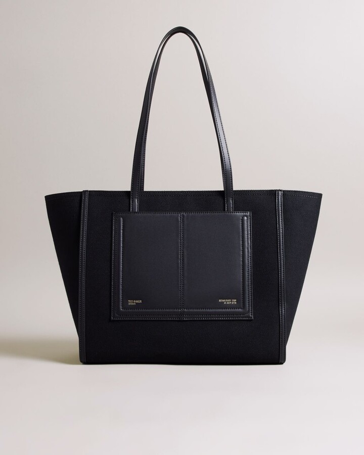Buy Ted Baker Women Black Large Crosshatch Tote Bag Online - 756212