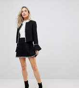 Thumbnail for your product : Vero Moda Petite Mini Skirt With Frayed Edge