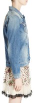 Thumbnail for your product : RED Valentino Women's Hummingbird Patch Denim Jacket
