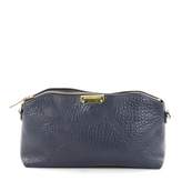 Blue Leather Handbag 