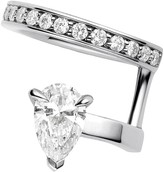 Thumbnail for your product : Repossi 18kt white gold Serti Sur Vide diamond earcuff
