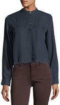 Thumbnail for your product : DL1961 Premium Denim W 3rd & Sullivan Long-Sleeve Crop Shirt