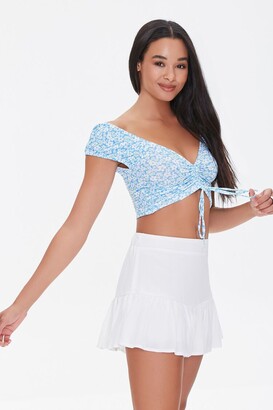 floral print crop top forever 21