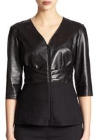 Thumbnail for your product : Lafayette 148 New York Mixed-Media Top