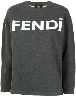 Fendi Pre-Owned 1990s Logo Print Sweatshirt