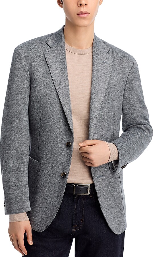 The Men's Store at Bloomingdale's Wool Jersey Unstructured Regular Fit Sport Coat - Exclusive