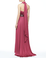 Thumbnail for your product : Catherine Deane Madelaina Pleated Gown