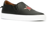 Thumbnail for your product : Givenchy star appliqué slip-on sneakers