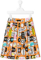 Thumbnail for your product : Fendi Kids printed skirt
