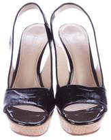Thumbnail for your product : Jil Sander Slingback Wedge Sandals