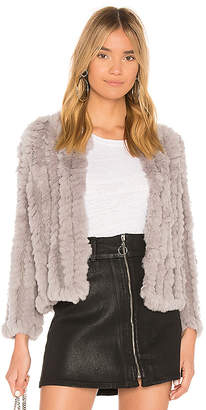 Heartloom Rosa Dyed Rex Rabbit Fur Jacket