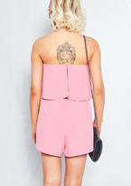 Thumbnail for your product : Missy Empire Tara Pink Bardot Frill Playsuit