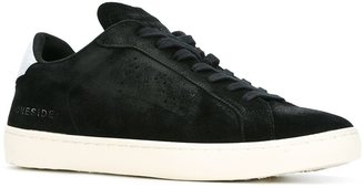 Leather Crown colour block sneakers - men - Cotton/Leather/Suede/rubber - 42