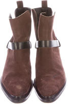 Thumbnail for your product : AllSaints Suede Pointed-Toe Ankle Boots