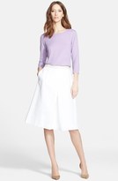 Thumbnail for your product : Nordstrom Full Pleat Cotton Blend Skirt