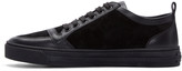 Thumbnail for your product : Versace Black Suede Medusa Sneakers
