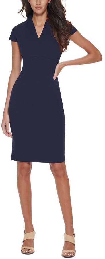 Calvin Klein Cap Sleeve Dress | ShopStyle
