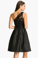Thumbnail for your product : Monique Lhuillier ML Bridesmaids One-Shoulder Lace & Taffeta Dress (Nordstrom Exclusive)