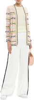 Thumbnail for your product : M Missoni Striped Crochet-knit Cotton-blend Cardigan