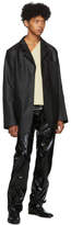 Thumbnail for your product : Telfar Black Faux-Leather Detachable Jacket