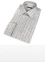 Thumbnail for your product : Bagutta Elegant Striped Gray Cotton Dress Shirt