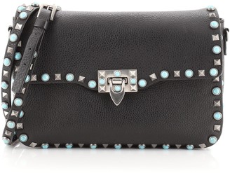 Valentino Rolling Rockstud Crossbody Bag Leather with Cabochons Medium -  ShopStyle