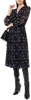 Thumbnail for your product : Kenzo Pleated Floral-print Chiffon Midi Dress