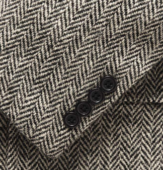 Polo Ralph Lauren Brown Slim-fit Herringbone Wool Suit Jacket - Brown