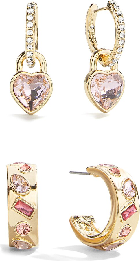 BaubleBar Julia Set of 2 Hoop Earrings