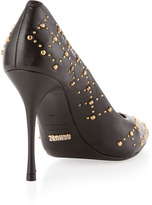 Thumbnail for your product : Schutz Studded Cannage Pointy Pump, Black