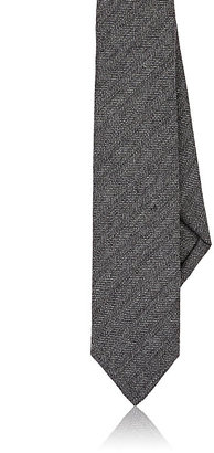 Thom Browne Men's Herringbone Wool Necktie-GREY
