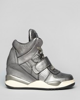 Thumbnail for your product : Ash Lace Up High Top Wedge Sneakers - Funky