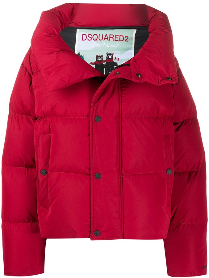 DSQUARED2 Oversized Quilted-Down Coat - ShopStyle