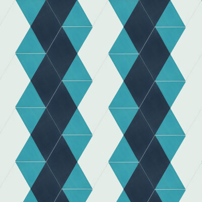 Tesselle Triaxial 8" x 9" Cement Patterned/Concrete Look Wall & Floor Tile