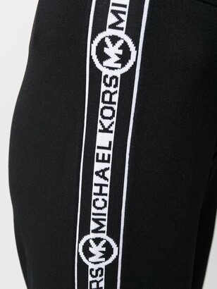 MICHAEL Michael Kors Side Logo Stripe Slim-Fit Track Pants