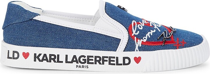Karl Lagerfeld Paris Jessie Denim Slip-On Sneakers - ShopStyle