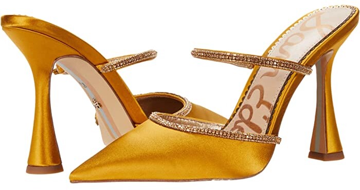 yellow mule shoes