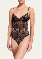 Thumbnail for your product : Cosabella Savona Lace Thong-Back Teddy