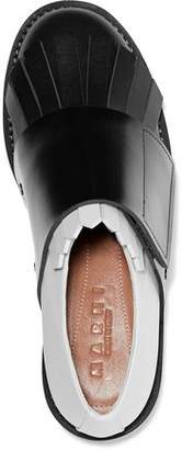 Marni Fringed Two-tone Leather Brogues