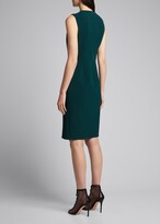 Thumbnail for your product : Akris Wool Crepe Sleeveless Cocktail Dress