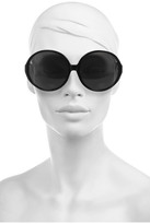 Thumbnail for your product : The Row Oversized round-frame acetate sunglasses