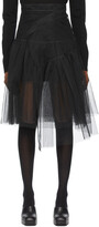 Thumbnail for your product : SHUSHU/TONG SSENSE Exclusive Black Tulle Two-Layer Skirt
