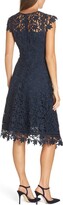 Thumbnail for your product : Eliza J Asymmetrical Lace Fit & Flare Dress