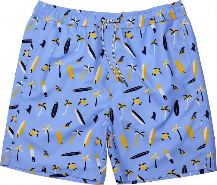 Snapper Rock Mens' Swim Shorts In Turtle Break