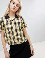 Thumbnail for your product : Fred Perry Amy Winehouse Foundation Tartan Check Bowling Shirt