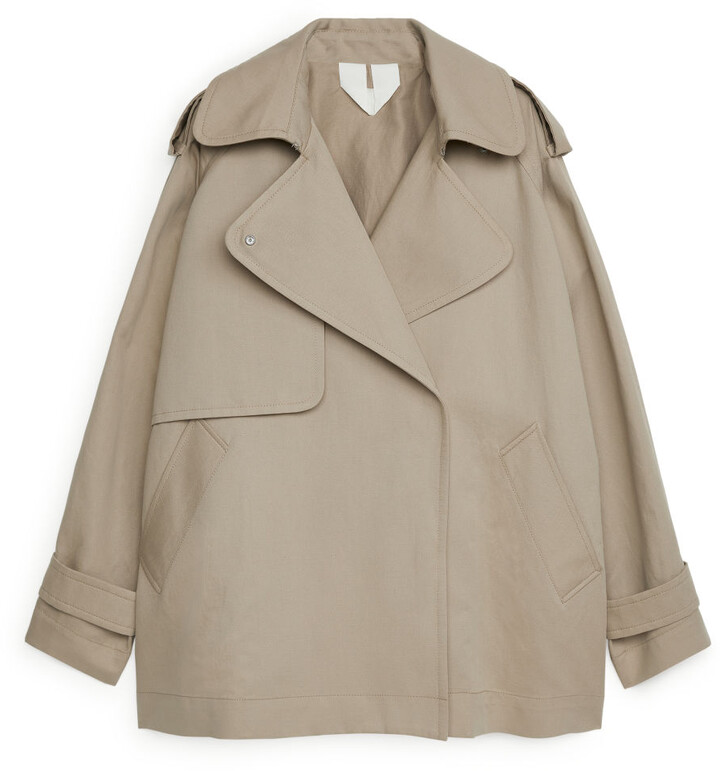 Arket Short Trench Coat ShopStyle