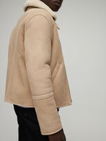 Thumbnail for your product : AMI Paris Zip Shearling Jacket