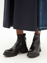 Thumbnail for your product : Alexander McQueen Wander Exaggerated-sole Leather Chelsea Boots