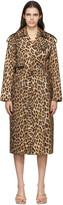 Thumbnail for your product : Sportmax Tan Leopard Bracco Trench Coat