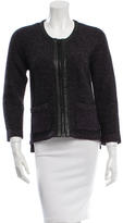Thumbnail for your product : Rag & Bone Leather-Accented Wool Cardigan